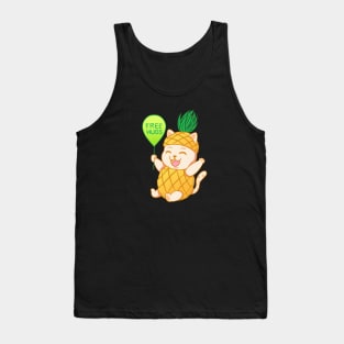 Fruit Cat : Pineapple Free Hugs Tank Top